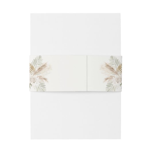 Boho Bruiloft Spaans Uitnodigingen Wikkel (Achterkant Voorbeeld)