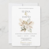 Boho bruiloft Spaanse uitnodiging (Voorkant)