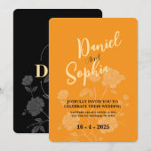 Boho bruiloft uitnodiging (Voorkant / Achterkant)