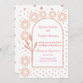 Boho bruiloft uitnodiging (Voorkant / Achterkant)