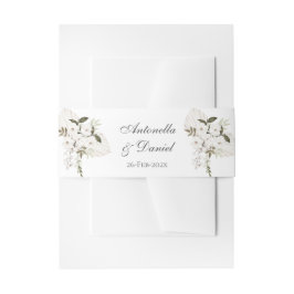 Boho bruiloft uitnodiging buik band uitnodigingen wikkel