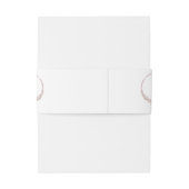 Boho bruiloft uitnodiging buik band uitnodigingen wikkel (Achterkant Voorbeeld)