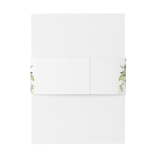 Boho bruiloft uitnodiging buik band uitnodigingen wikkel (Achterkant Voorbeeld)