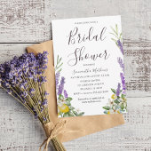 Boho Bruiloft Uitnodiging Citroen & Lavendel Loof