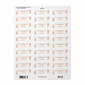 Boho bruiloft uitnodiging envelop retouradres etiket (Full Sheet)