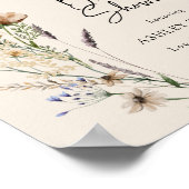 Boho Bruiloft Uitnodiging Poster (Hoek)
