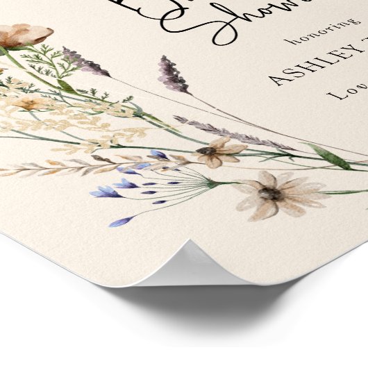 Boho Bruiloft Uitnodiging Poster (Hoek)