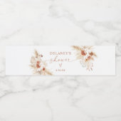 Boho Bruiloft Waterfles Label Waterfles Etiket (Enkel label)