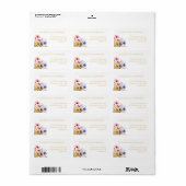 Boho Bruiloft Wildbloemen Etiket (Full Sheet)