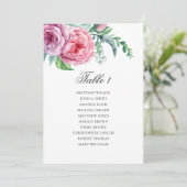 Boho bruiloft-zitkaart. Bohemisch tabelplan Kaart (Staand voorkant)