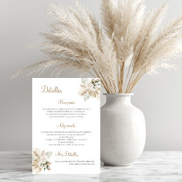 Boho Bruiloftdetails in het Spaans Bedankkaart