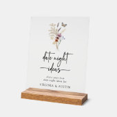 Boho Bruiloftsfeest Acrylaat Bord (Hoek)
