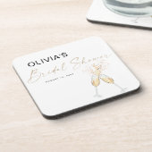 Boho Bruiloftsfeest Coaster Bier Onderzetter (Linkerzijde)