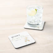 Boho Bruiloftsfeest Coaster Bier Onderzetter (Rechterzijde)