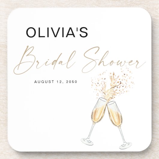 Boho Bruiloftsfeest Coaster Bier Onderzetter (Voorkant)