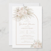 Boho Bruiloftsfeest Kaart (Voorkant)