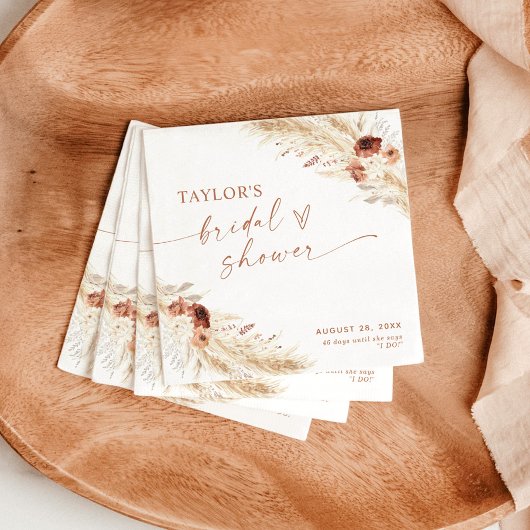 Boho Bruiloftsfeest Papieren Servet | Feestdecorat
