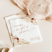 Boho Bruiloftsfeest Papieren Servet | Feestdecorat