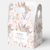 Boho Bruiloftsfeest Patroon Bruiloftsfeest Bedankdoosjes (Geopend)