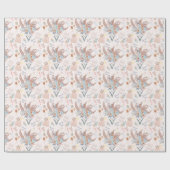 Boho Bruiloftsfeest patroon Cadeaupapier (Vlak)