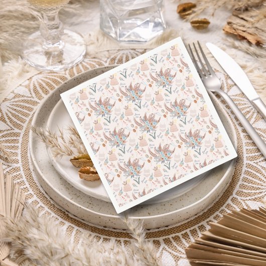 Boho Bruiloftsfeest Patroon Servet