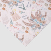 Boho Bruiloftsfeest Patroon Tissuepapier (Detail)