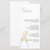 Boho Bruiloftsmenu Menu (Voorkant / Achterkant)