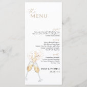Boho Bruiloftsmenu Menu (Voorkant)