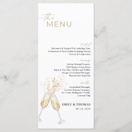 Boho Bruiloftsmenu Menu