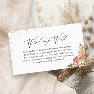 Boho Bruiloftsshowers Wensput Insteekkaart Informatiekaartje