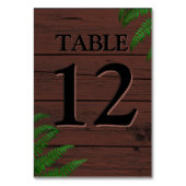 Boho Bruin Hout Groen Typografie Kaart (Achterkant)