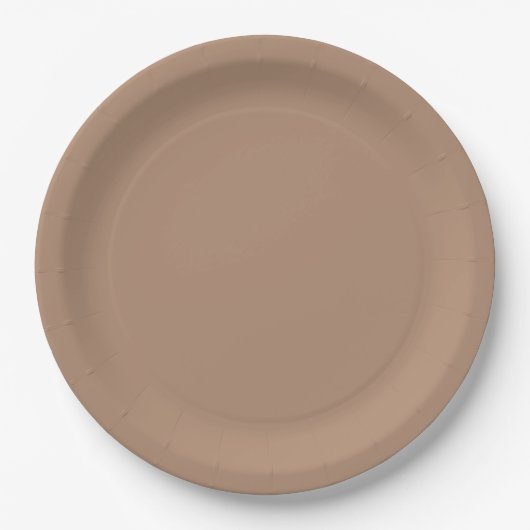 Boho Bruin Papieren Bordje (Voorkant)