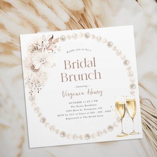 Boho Brunch Bruidsdouche Uitnodigingen