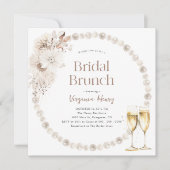 Boho Brunch Bruidsfeest Uitnodigingen (Voorkant)