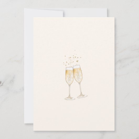 Boho Brunch & Bubble Bridal Shower Invitation Kaart (Achterkant)