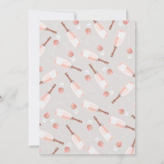 Boho Brunch en Bubble Bridal Shower Invitation Kaart (Achterkant)