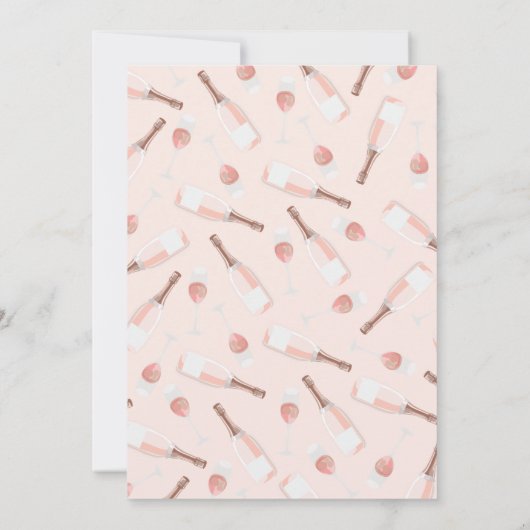 Boho Brunch en Bubble Bridal Shower Invitation Kaart (Achterkant)