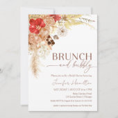 Boho Brunch en Bubbly | Terracotta-Vrijgezellenfee Kaart (Voorkant)