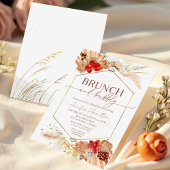 Boho Brunch en Bubbly | Terracotta-Vrijgezellenfee Kaart