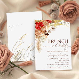 Boho Brunch en Bubbly Terracotta-Vrijgezellenfee Kaart