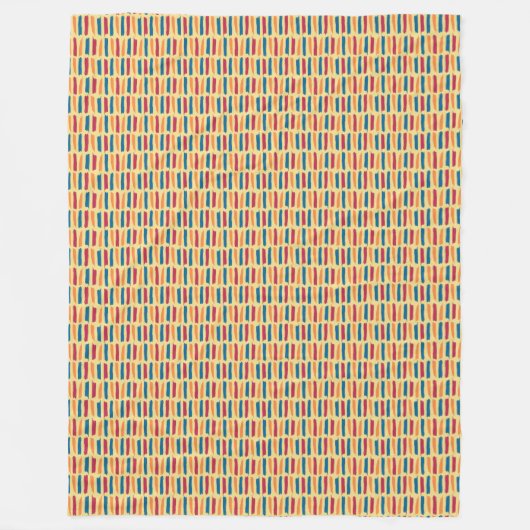 Boho Brushstroke Fleece Deken (Voorkant)