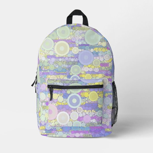 Boho Bubbles Bedrukte Rugzak (Voorkant)