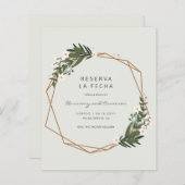 Boho Budget Spaans Wedding Save the Date (Voorkant / Achterkant)