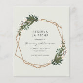 Boho Budget Spaans Wedding Save the Date (Voorkant)