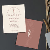 Boho Budget Terracotta Botanical Floral Modern