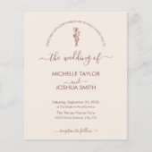 Boho Budget Terracotta Botanical Floral Modern (Voorkant)