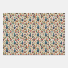 Boho Bunnies Inpakpapier Vel