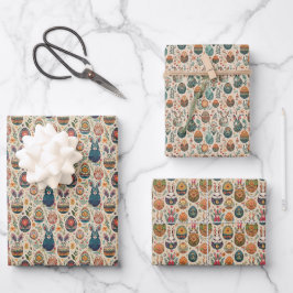 Boho Bunnies Inpakpapier Vel