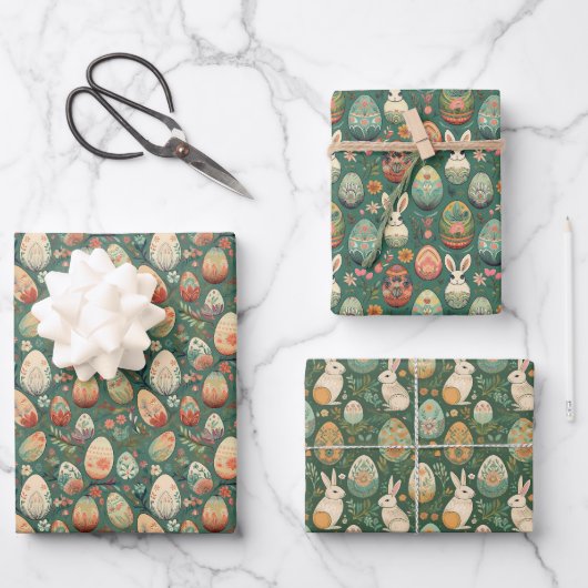 Boho Bunnies Inpakpapier Vel (Voorkant)