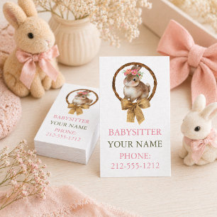 BOHO Bunny Coquette Strik Business Cards Visitekaartje